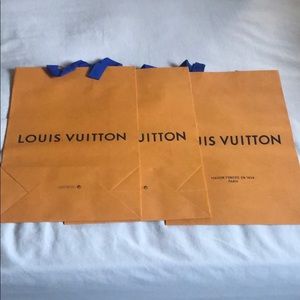 3 Louis Vuitton shopping bags new